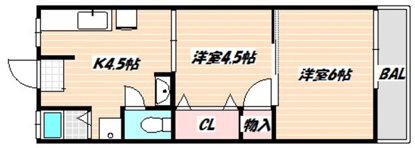 実籾駅 徒歩6分 2階の物件間取画像